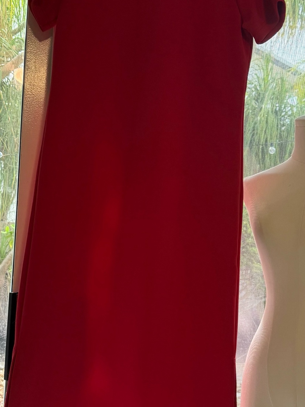 Rae Mode Red Midi Dress - Womens scuba material